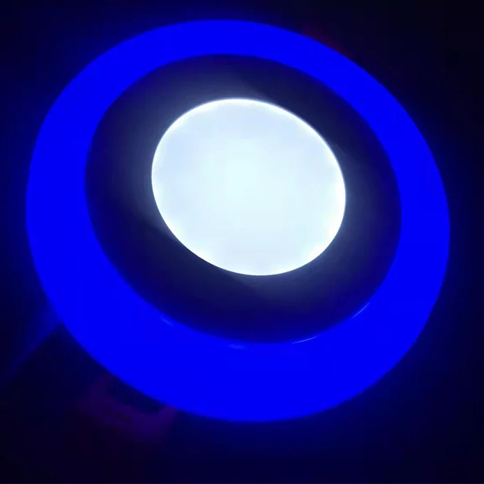led ceiling panel lights 5 year warranty 8 square recess light  Double Color rgb round oled light panel