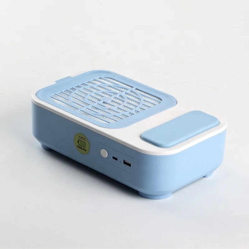 High Quality Nail Dust Vacuum Cleaner 60W Strong Suction Built-In Battery Low Noise Fine Mesh Filter Dust Collector Nail