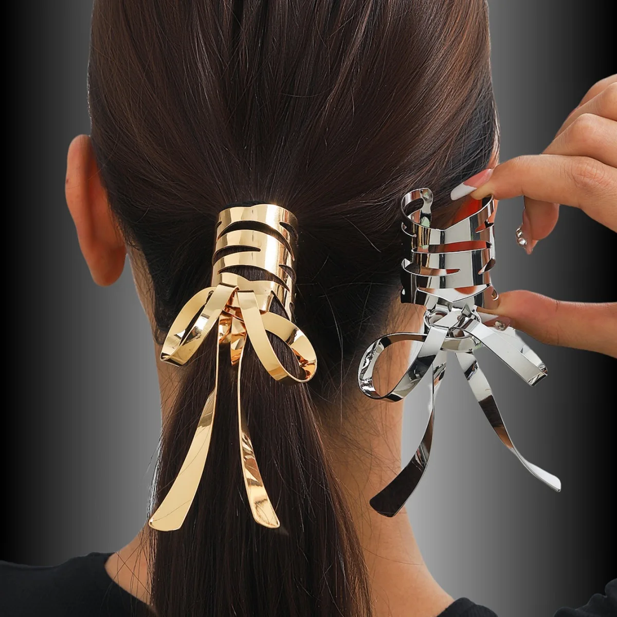 Hot selling Metal Hair Coils Rings Gold And Silver Hair Jewels Pendants Hair Beads Jewelry Braid Cuffs Clips for synthetic braid
