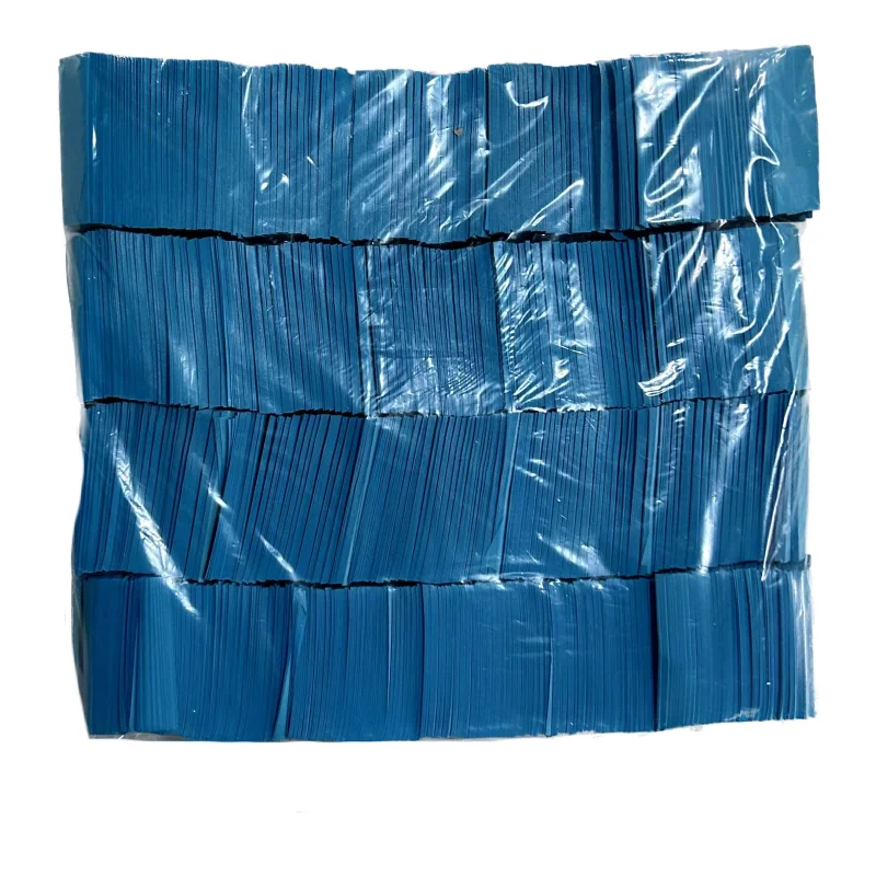 Wholesale 5*2cm tissue paper confetti metallic confetti paper PET PVC in bulk for confetti machines