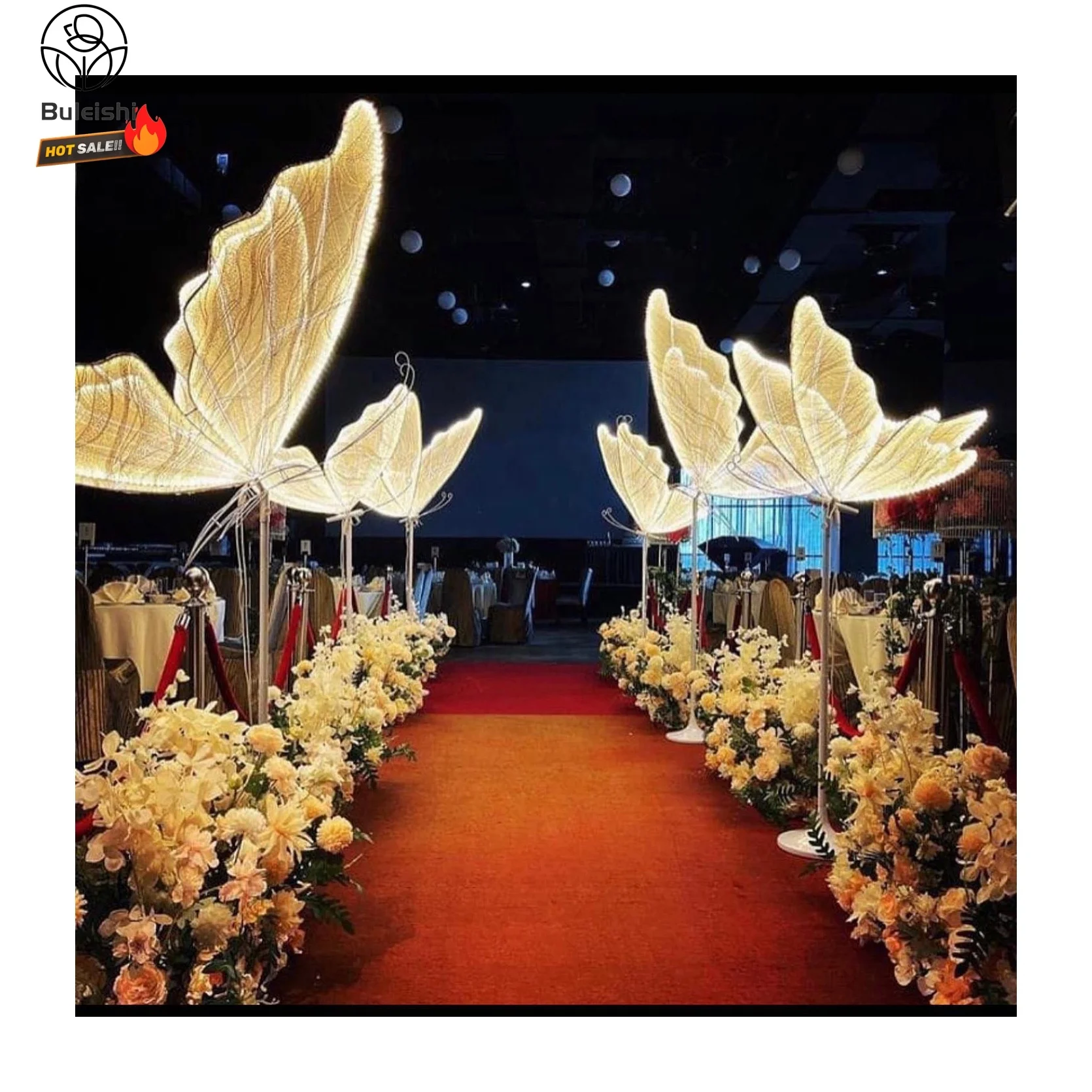 Led Butterfly Backdrop Stand Party Decoration Large Butterfly Birthday Decoration Butterfly for Wedding Events Baby shower Decor