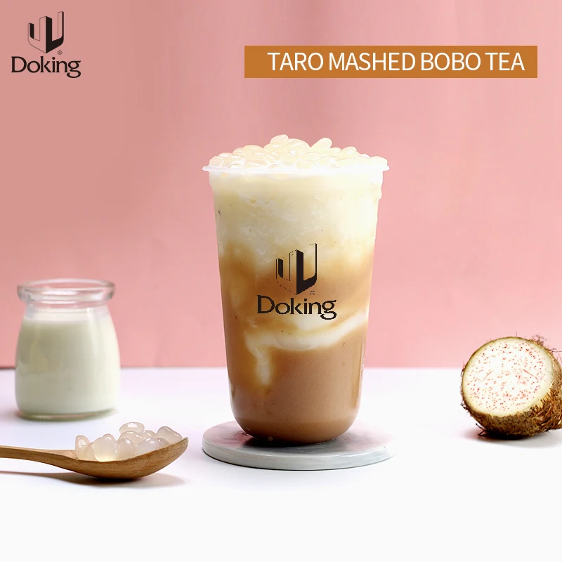 Doking горячая Распродажа Aiyu jelly HACCP ISO HALAL Сертификаты Таро фруктовая пюре соус для Пузырькового чая ингредиенты