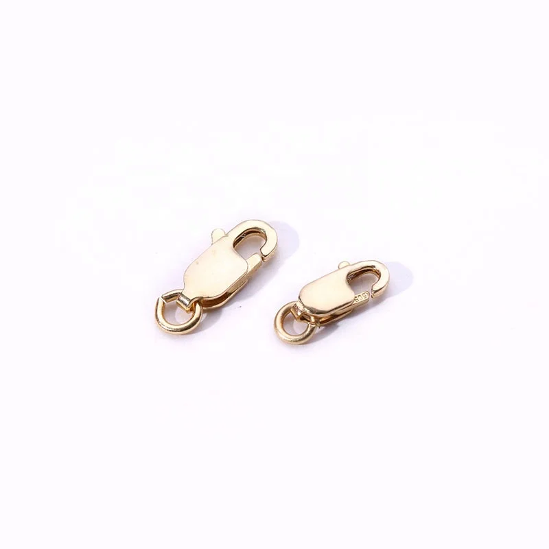 Hot sales 14K Solid Gold Lobster Clasp Handmade DIY Accessories  for Jewelry Making
