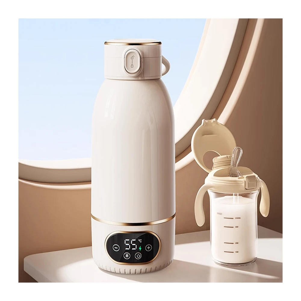 New Design baby feeding products portable wireless heating milk bottle warmer thermos baby formula bottle