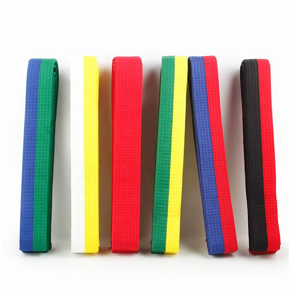 Define fitness Colourful martial arts custom belts taekwondo belts karate belts