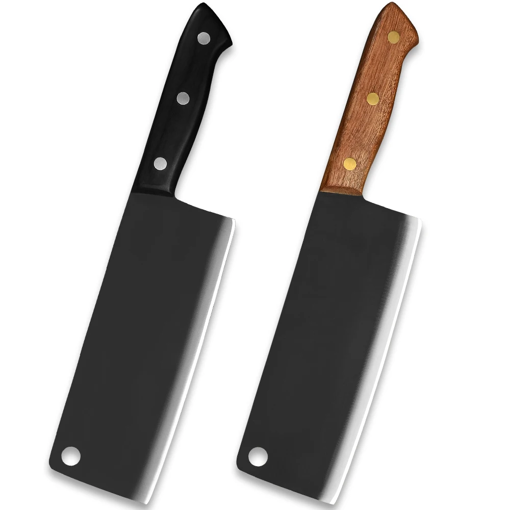 Xingye Yangjiang Wholesale Kitchen Knives 7.5 Inch Full Tang Japanese Salad Vegetable Black Japanese Knife Nakiri Messer