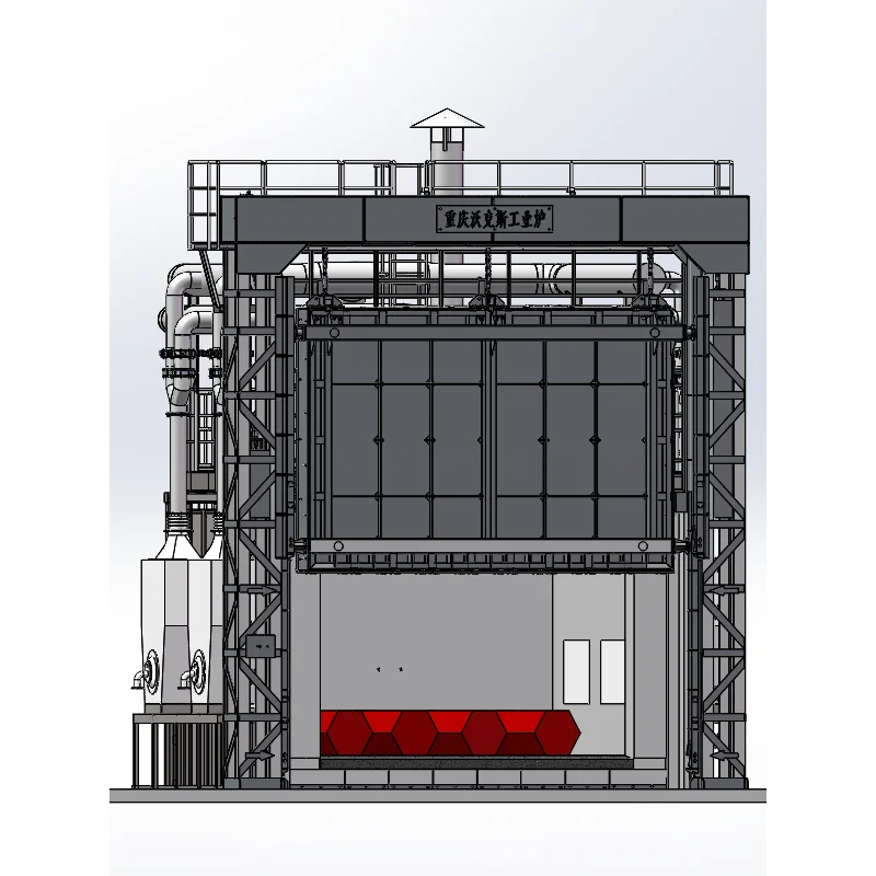 Large power natural gas chamber heat treatment furnace
