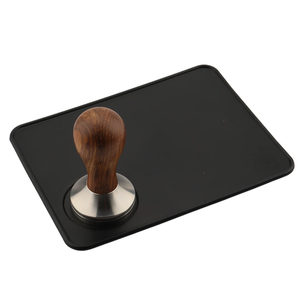 Coffee Accessories 200x150mm Food Grade Silicone Espresso Flat Coffee Tamper Mat Pad