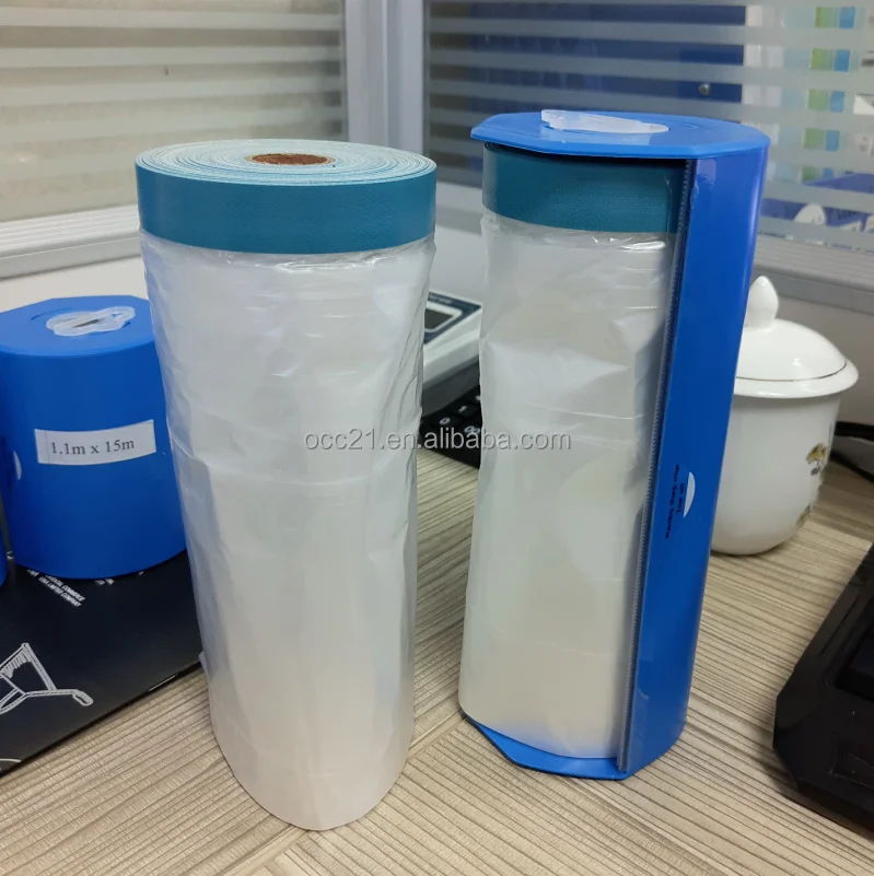 55 CM Automatic refinish using  masking films with dispenser with Shrink packaging