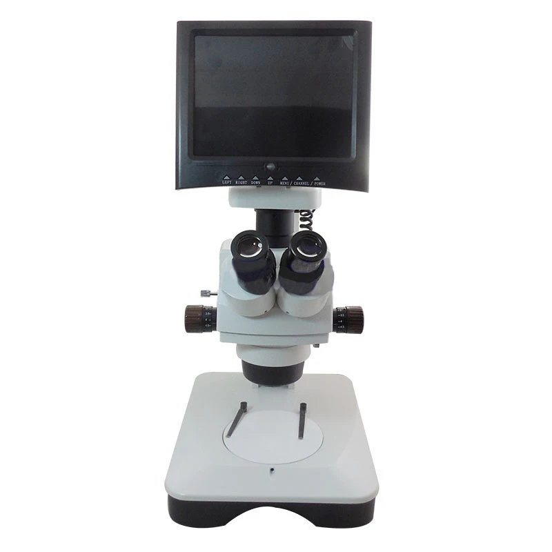 7X-45X Цифровой Видео Стерео микроскоп с непрерывным увеличением и ЖК-дисплеем с экраном камеры