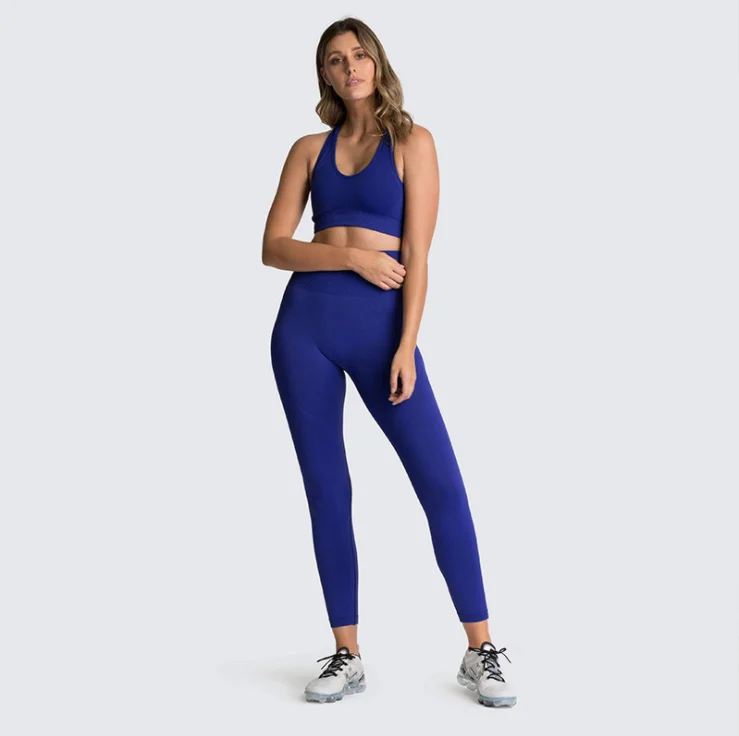Amazon hot selling pantaleta leggings sin costura seamless yoga set