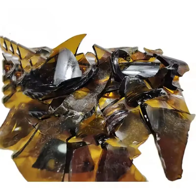 High Quality Amber Coffee Brown Bottle Glass Sheet Chunk Glass Cullet