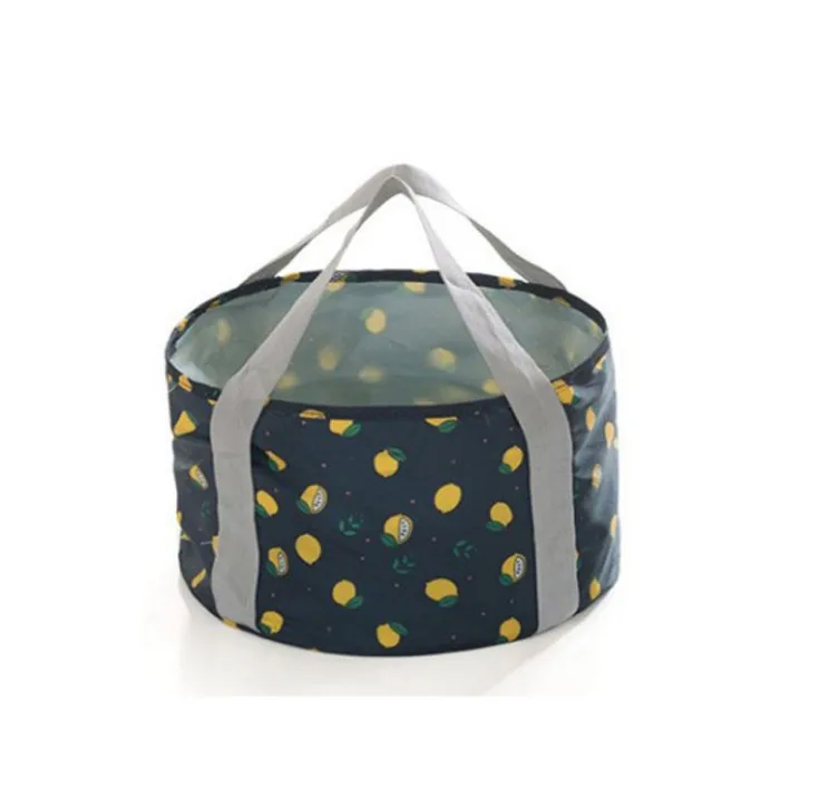 Durable Leak-proof Foldable Washbasin Fishing Bucket Camp Sink Picnic Vegetables Basin Travel Footbath Foot Soak Basin