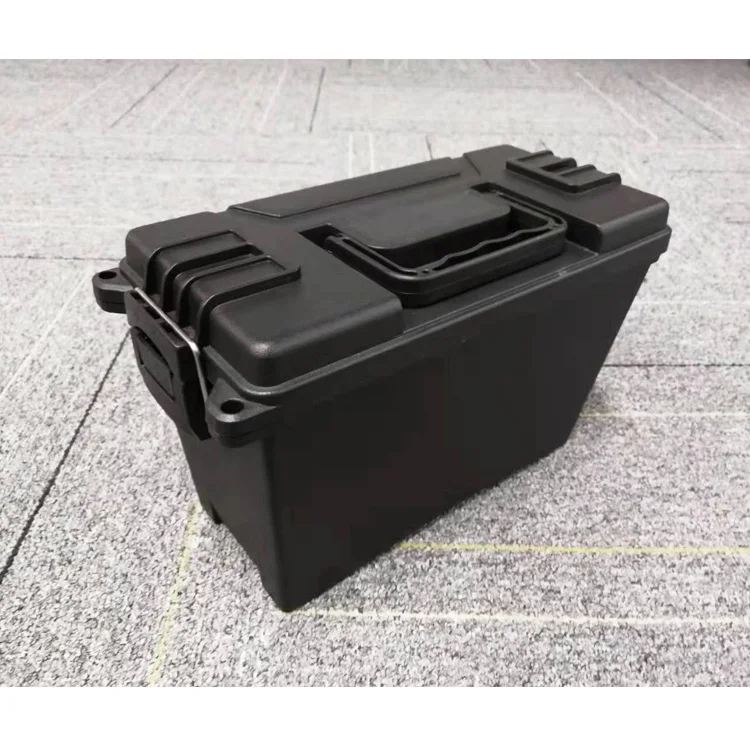 Hard pp plastic ammo can custom bullet carrying case box 29*14*19cm