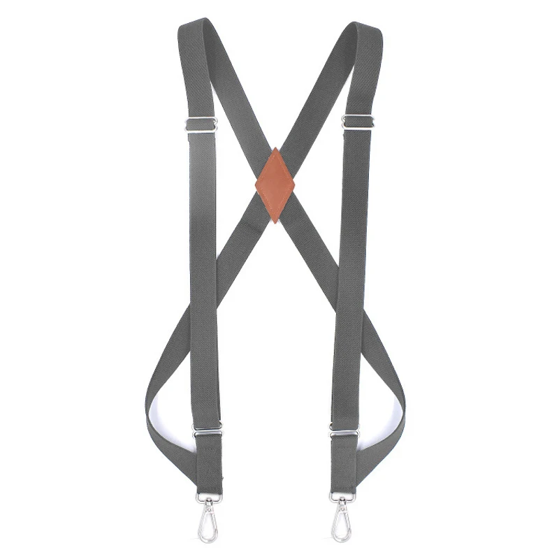 Yiwu Longkang New design classic mens y shape 3 clips hook buckle black elastic adjustable suspenders