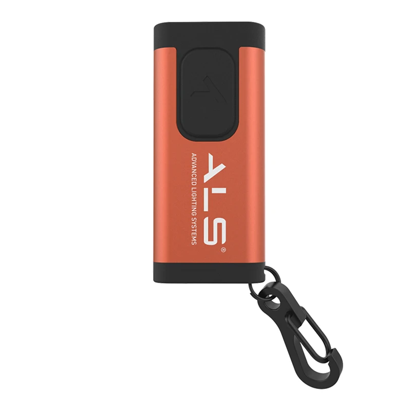 Мини-фонарик ALS 60lm, перезаряжаемый светодиодный фонарик с функцией брелока, супер яркий мини-фонарик для студентов