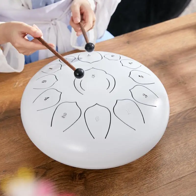 personalized customization 12 inch steel tongue drum 13 notes  handpan drum for yoga