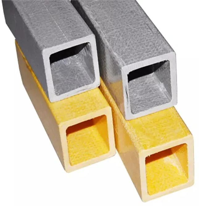 High Strength Square Rectangular Tube 50mm*50mm Customized Fiberglass FRP Pultruded Profile