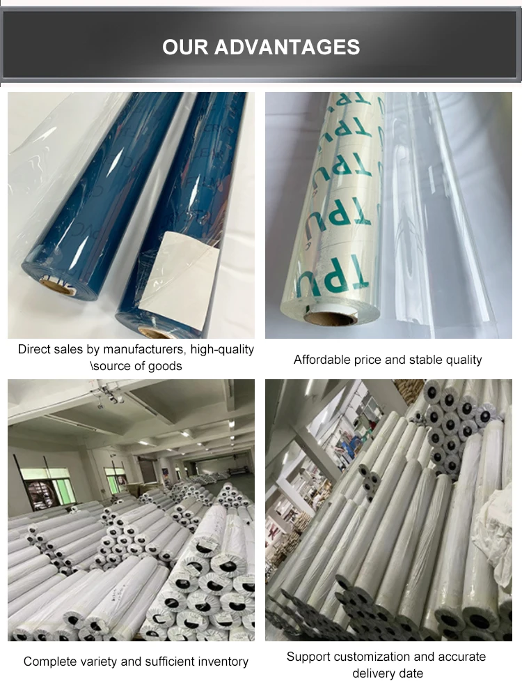 Soft flexible color pvc film roll super clear stretch handbags film jumbo roll print film for handbags beach bags gift glass