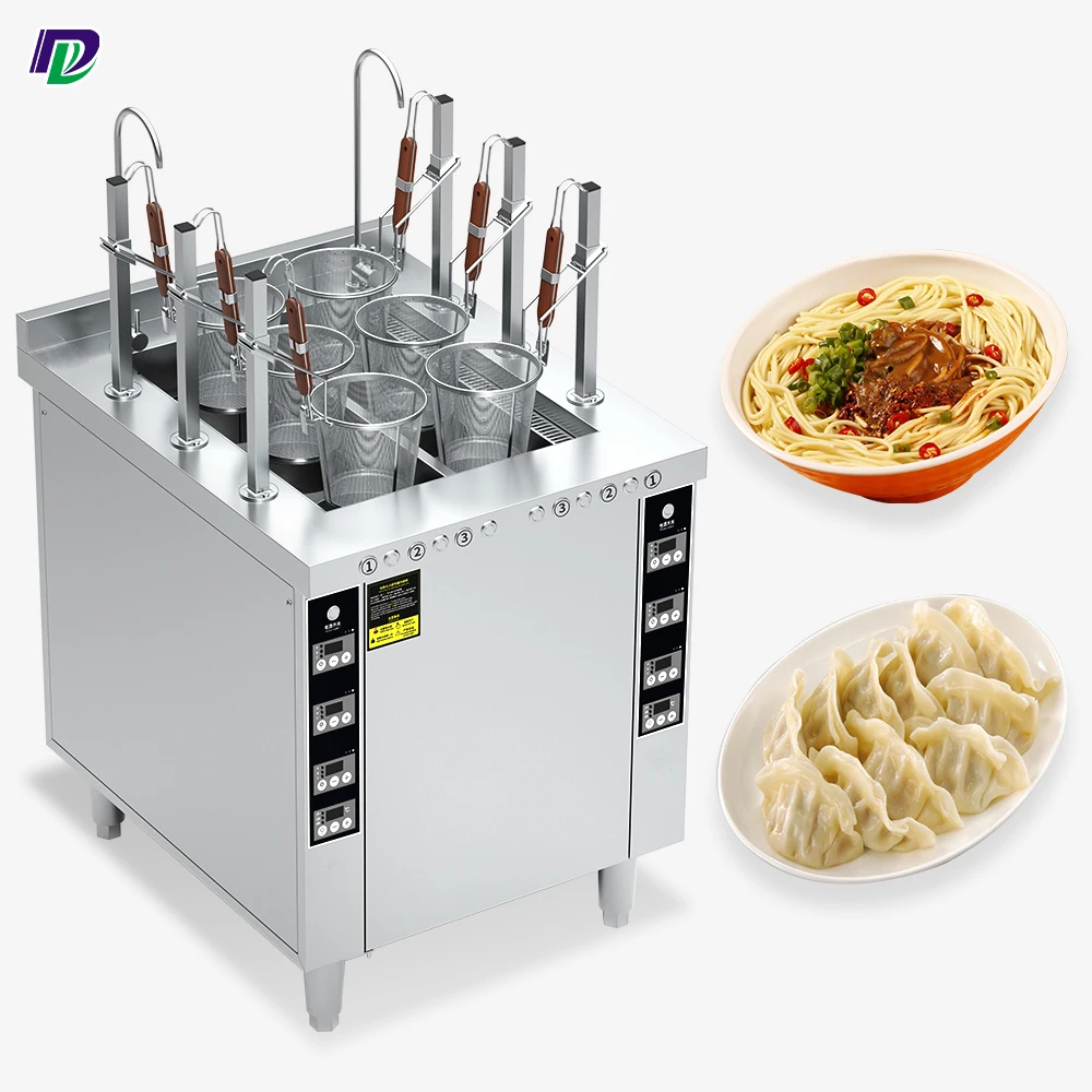 Dalin Commercial auto lift ramen noodle cooker electric 6 basket noodle cooker instant noodles multi cooker
