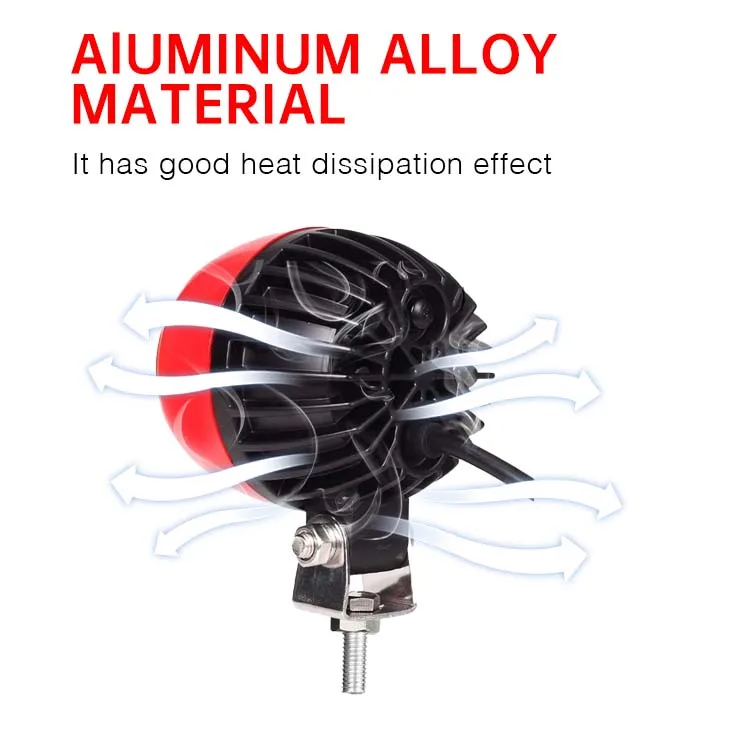 New Waterproof Vehicle Safety Lamps DC10-80V LED Red Stop Caution Lights Forklift Safety Warning Light