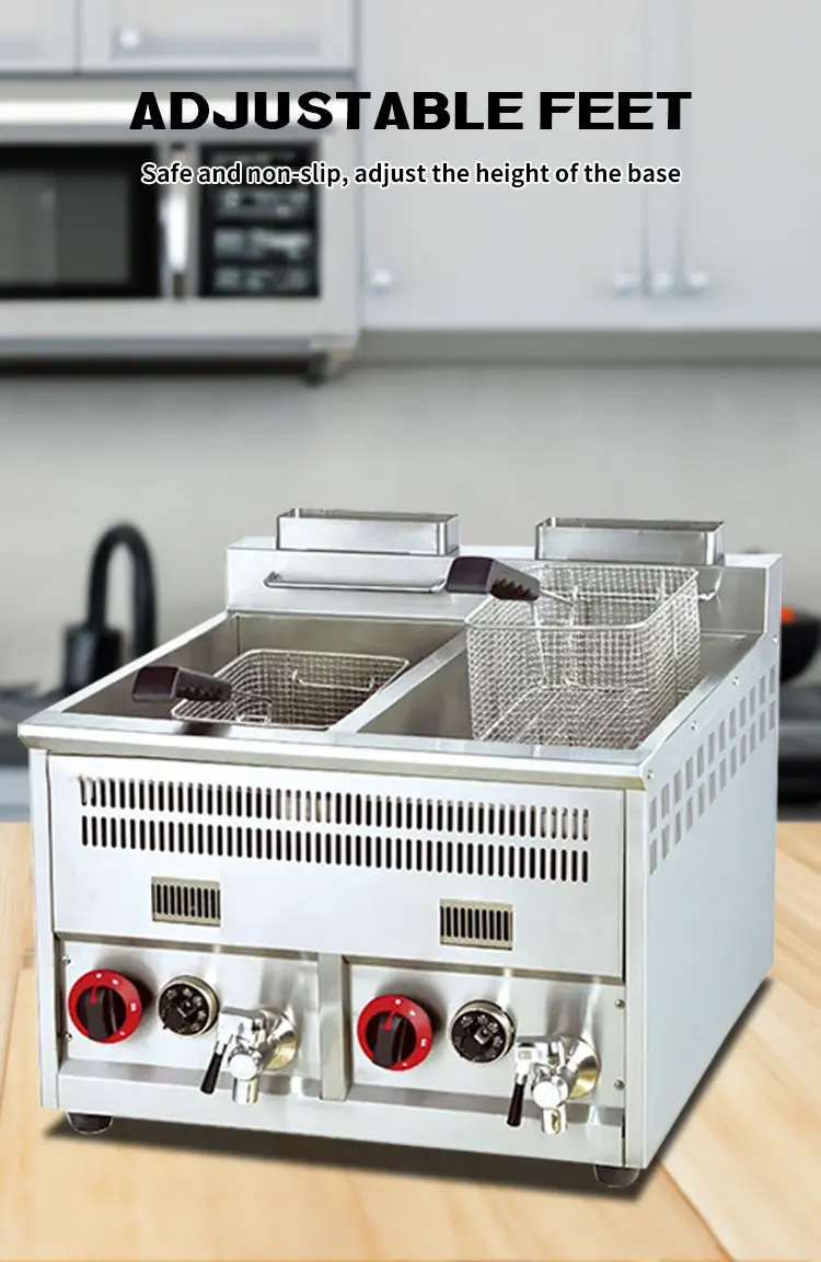 Hot selling commercial durable fryer machine, manufacturer of high capacity and high-quality electrical equipment for fryers