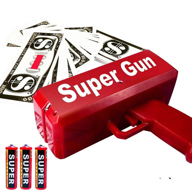 N1242, 2020 год, избирательство в США, денежный пистолет Дональда Трампа, «Keep America Great Rain Money», пистолет-распылитель с 100 президентским долларом