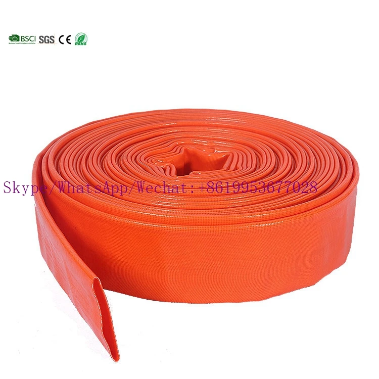 3/4- 10 inch water irrigation pvc lay flat hose from factory