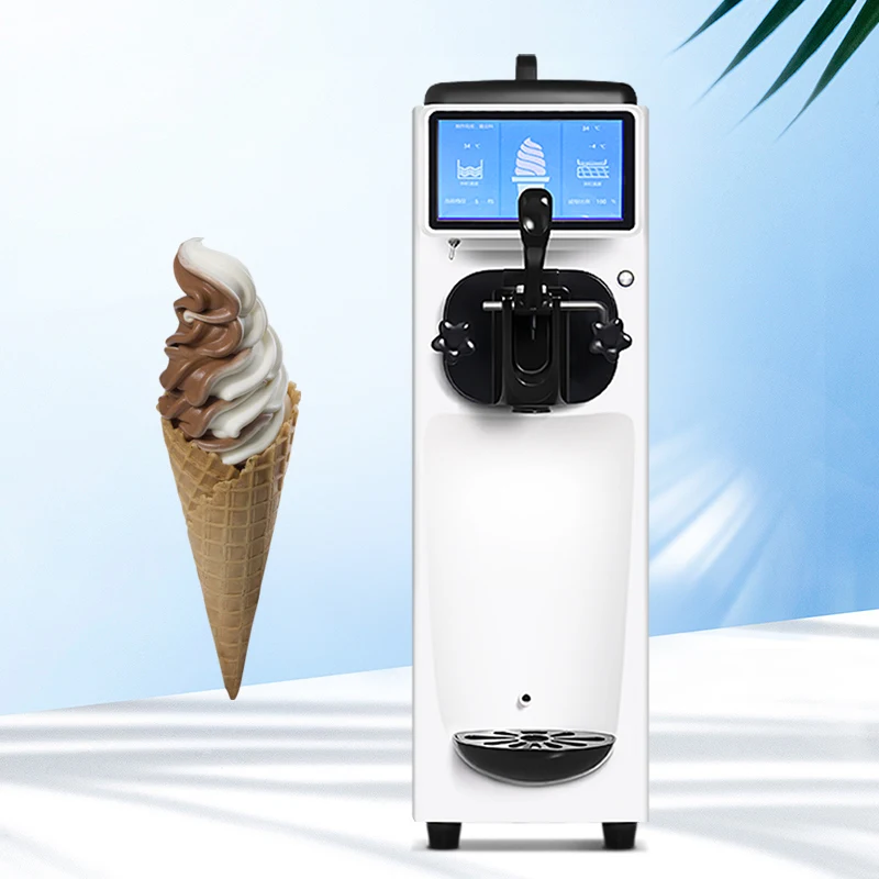 Table top soft serve portable ice cream machine icecream maker 220v small mini soft home ice cream machine at home price maker