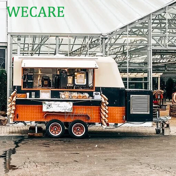 Wecare DOT Certificate Hot Dog Mobile Mini Street Coffee Shop Trailer Food Truck