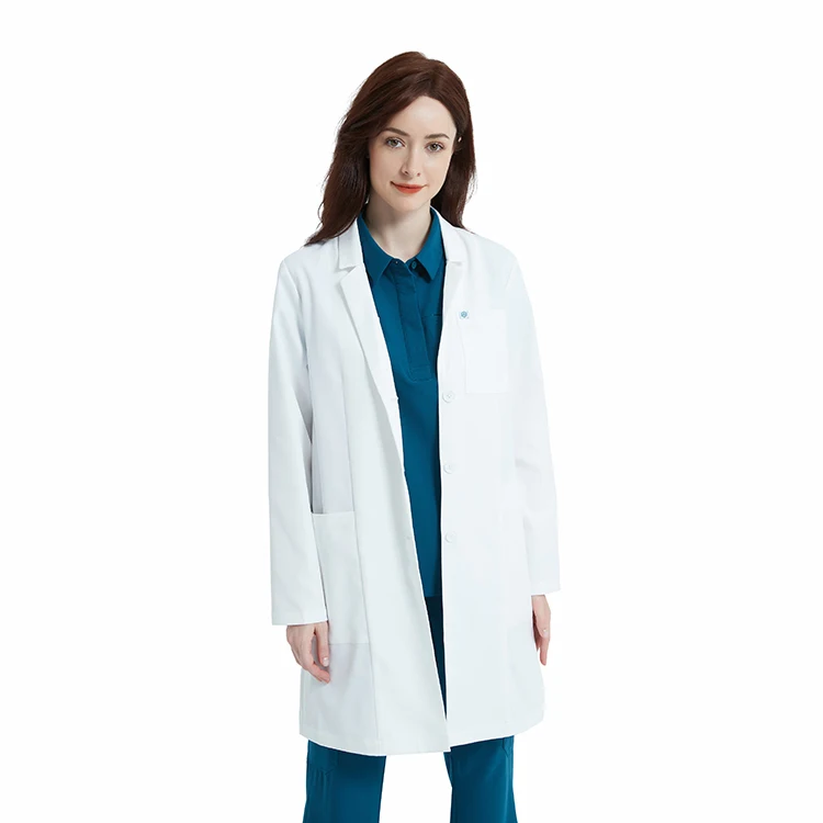 High End Doctor Lab Coat White Wholesale Hospital Medical Lab Doctor Coats Jacket Uniform for Female Doctors White Coat Lab