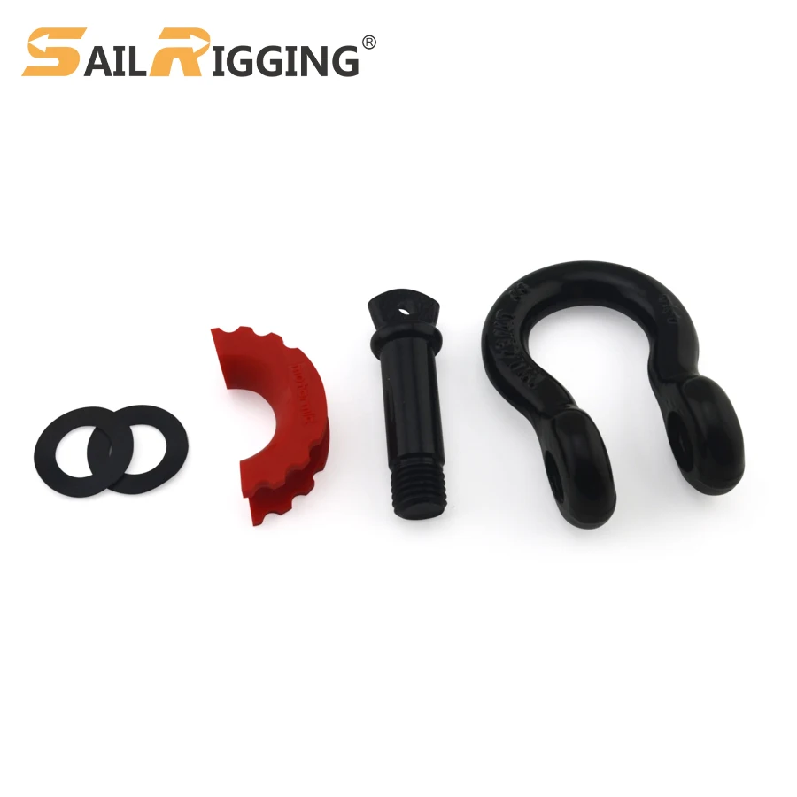 Heavy Duty Forged D Ring Trailer 4.75T 3/8' Screw Pin Anchor Shackle Galvanized Hitch Receiver Shackle