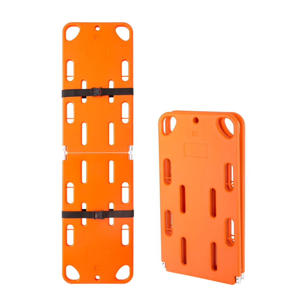 First-aid medical pe plastic two-folded four-folded  spine board stretcher
