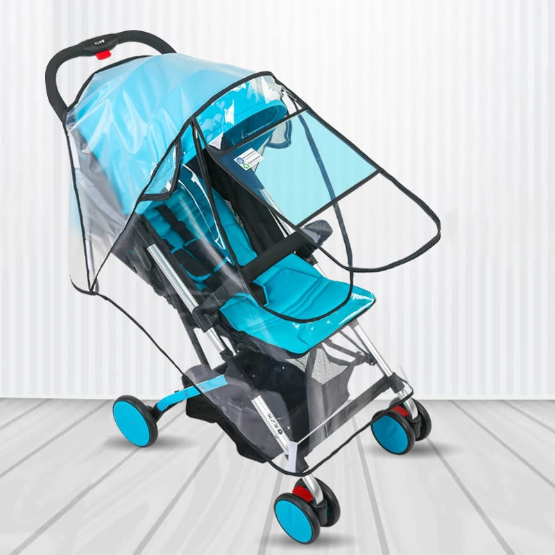 U-Shaped Stroller Rain Cover Universal Baby Travel Weather Shield Windproof Waterproof Protect from Dust Snow