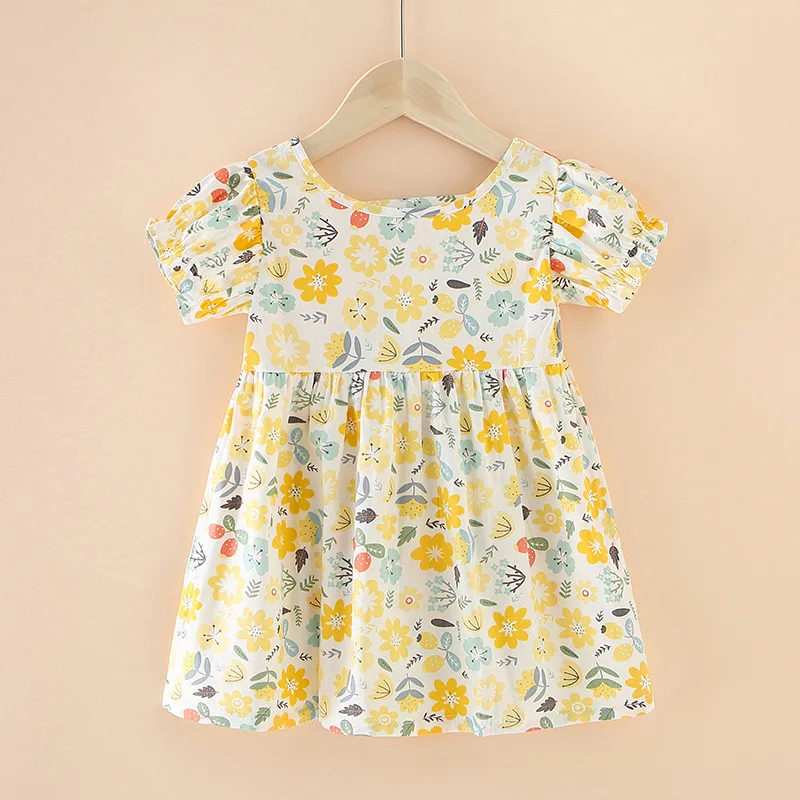 summer Latest Design Kids Floral Cute Clothing Dresses Casual Baby Girl Dress summer dress girl