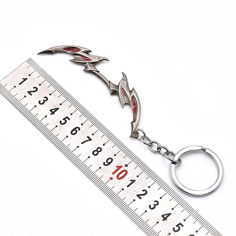 Metal Keychain of Popular Game LOLs Accessories Pendant Special Mini Key Ring For Key or Bag Decoration Fans Collection