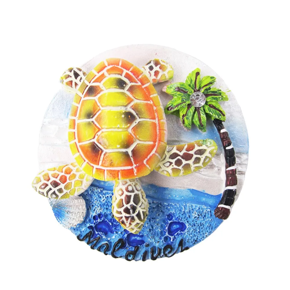 Новый пляжный дизайн, декор Черепаха, магнитный холодильник, магнитное украшение для холодильника
