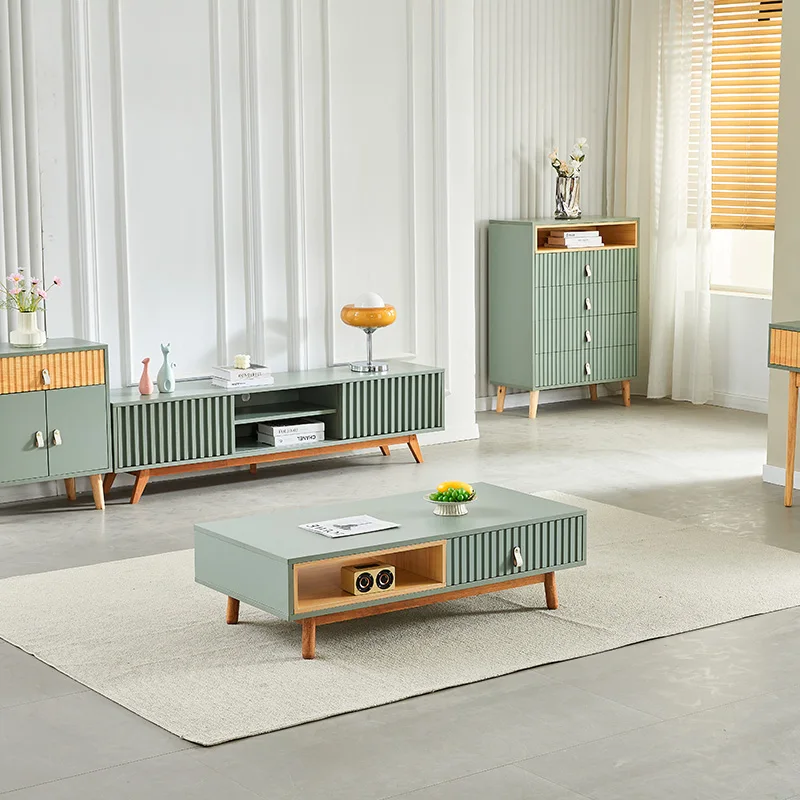 New Arrival Living Room Furniture modern Wooden coffee table luxury center tables nordic style tea table