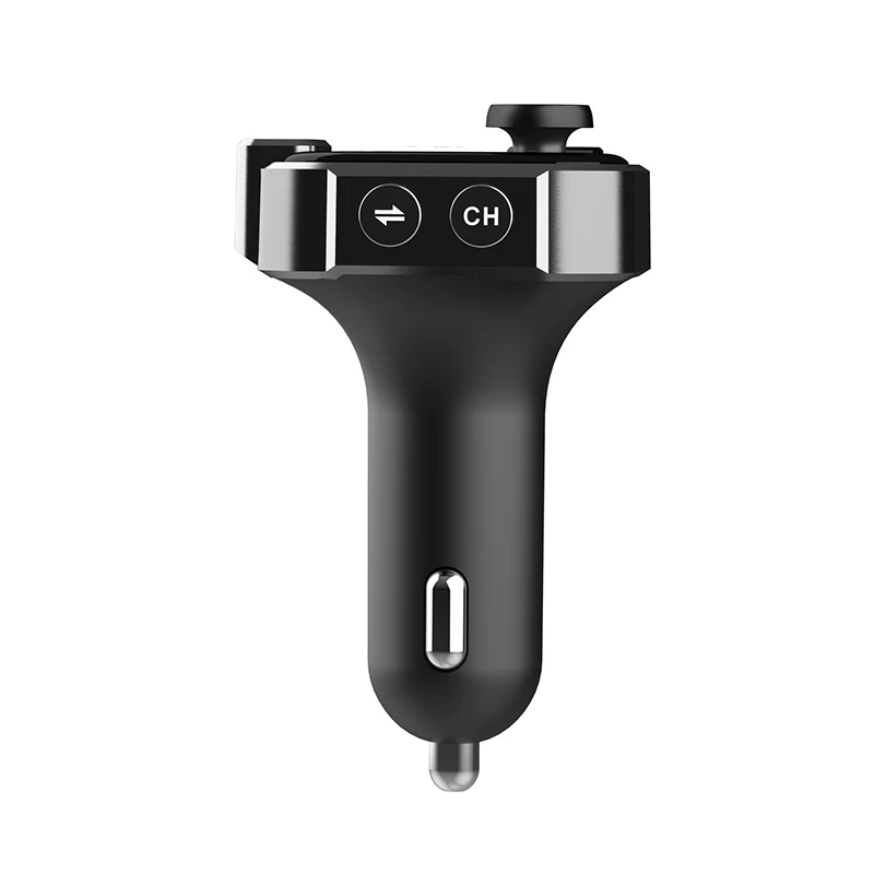 BT23 Bluetooth Car Kit with Colorful Light 5 Way Directional Key Car Music Player Hifi Bass Wireless Bluetooth FM Transmitter