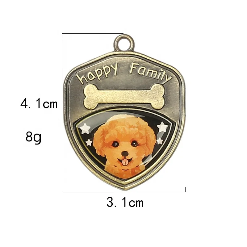 wholesale DIY Anti loss metal dog pendant dog tags stainless steel dogs id tags for engraving