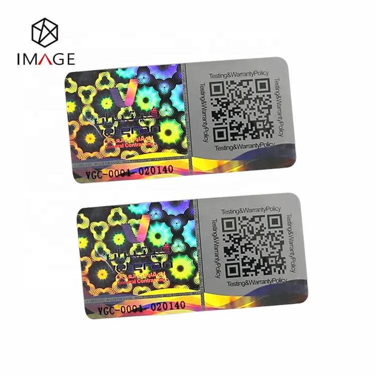  3d-наклейка с сотовым напылением на заказ qr-код голограмма случайным серийным номером для защиты