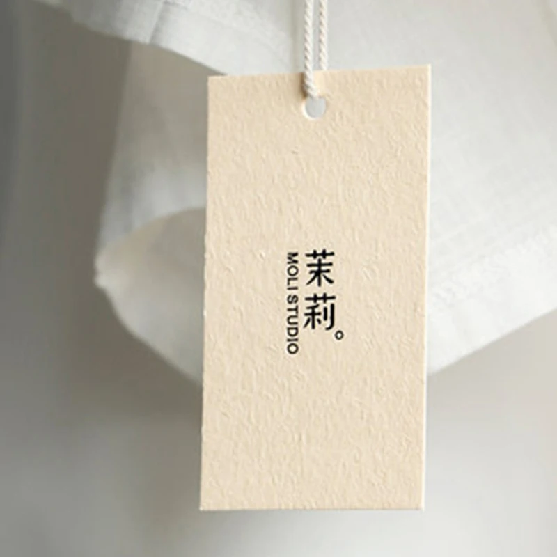 new Low price Custom Paper Size Tags Product Hand Label Hangtags for Clothing Own Logo Clothing Tag