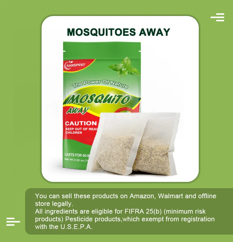 Amazon Hot Selling  Natural Portable Organic Anti Mosquito Insect Repeller For Home