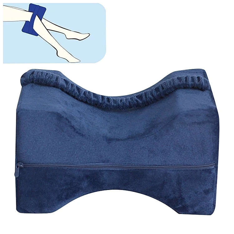 Leg protector comfort pure memory foam knee pillow sciatica leg pain, hip pain and joint pain, patient care leg pad