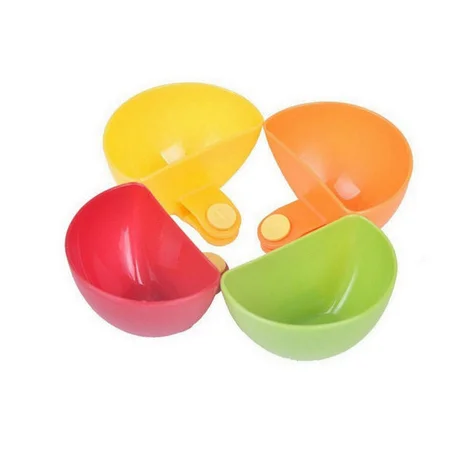 1PCS Assorted Seasoning Sugar Salad Tomato Paste Sauce Dishes Kitchen Clip Bowl Dip Small Clip Seasoning Dish Snack Plate