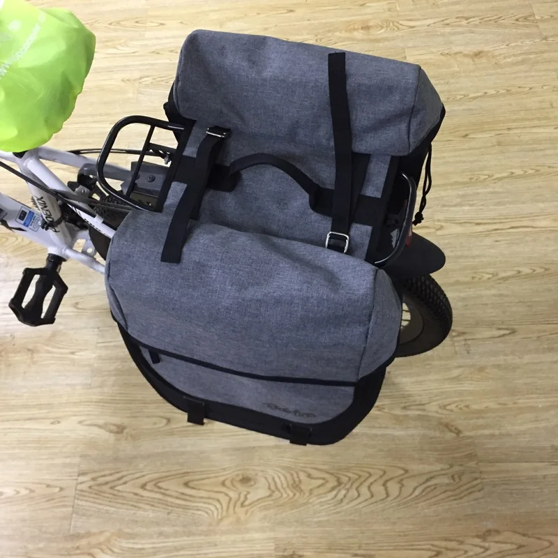 Bicycle Double Panniers Bag  Saddle Bag Rear Seat Bag