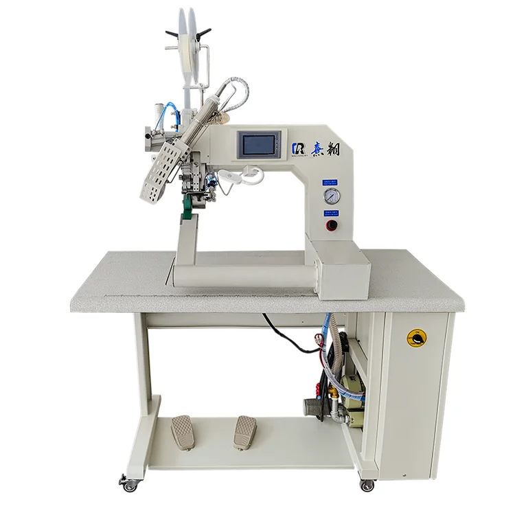 High Quality PLC Control Program Digital Screen Display Hot Air Tape Seaming Sealing Machine