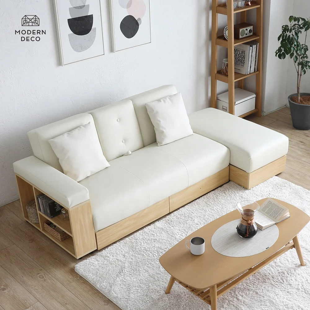 SS-001 современный двухместный диван-кровать в форме буквы L