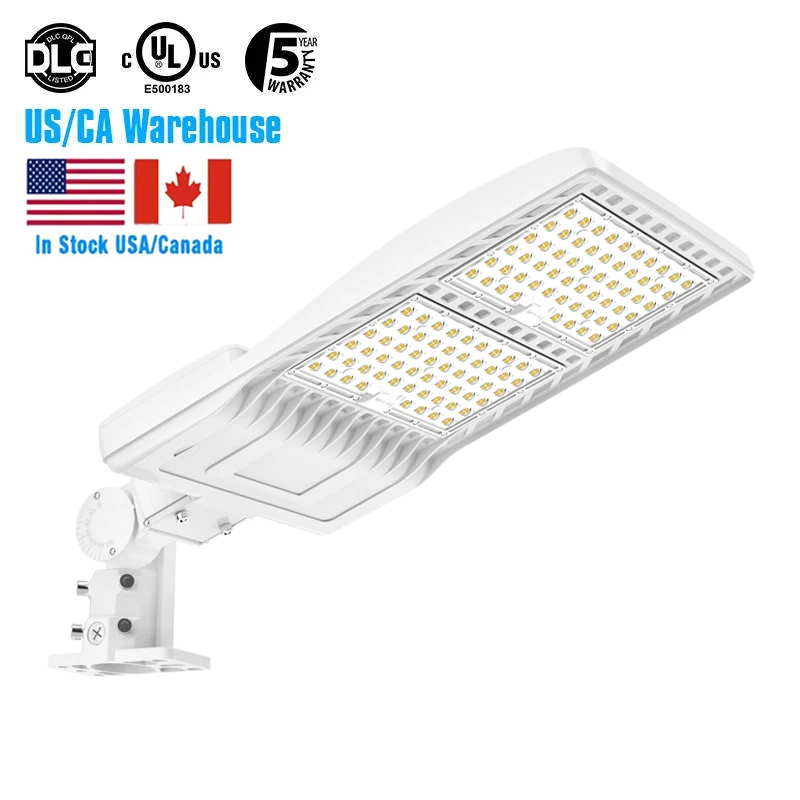 US Stock City Outdoor Municipal Project LED Parking Lot Road Pole Lighting Shoebox Light Street Light