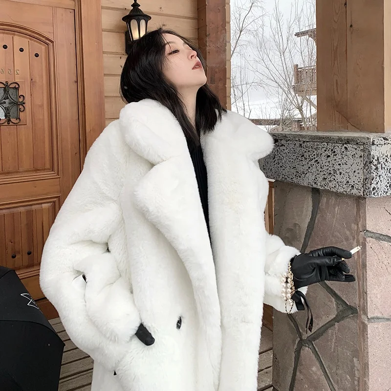 New Arrival Ladies Hooded Russia Winter Luxury Natural Real Fox Furs Coat For Women